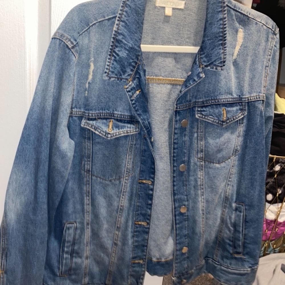 Long jean jacket